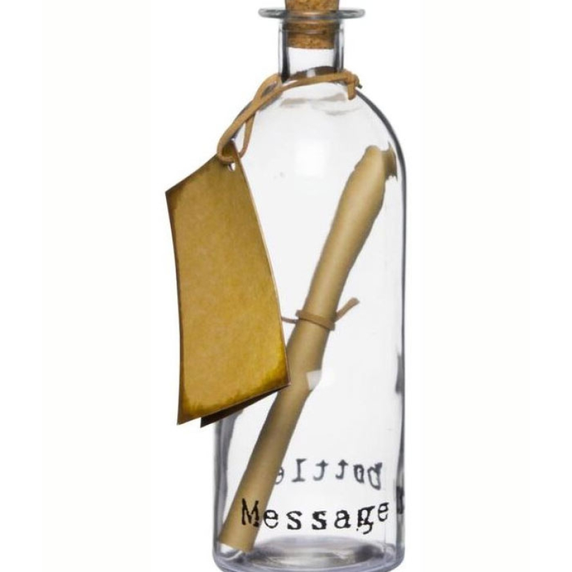 p 1 4 5 3 1453 Botella decorativa con mensaje