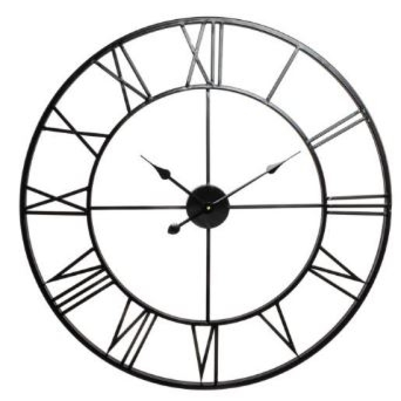 Reloj metal negro