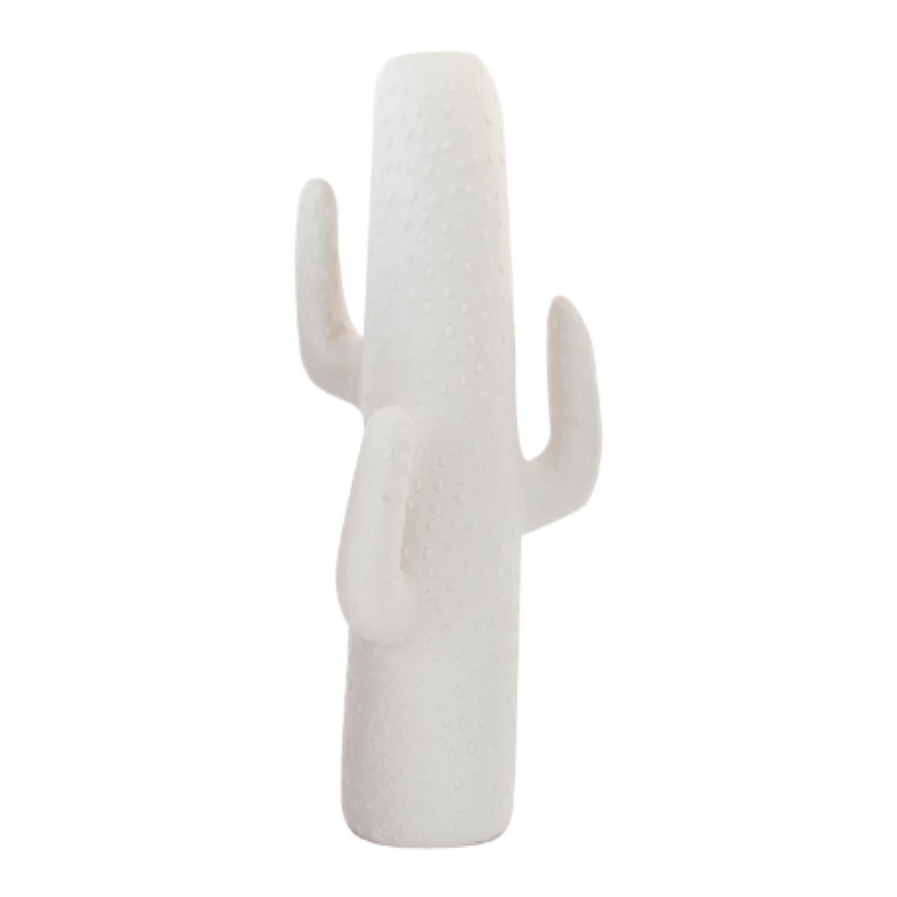 Jarrón figura cactus porcelana