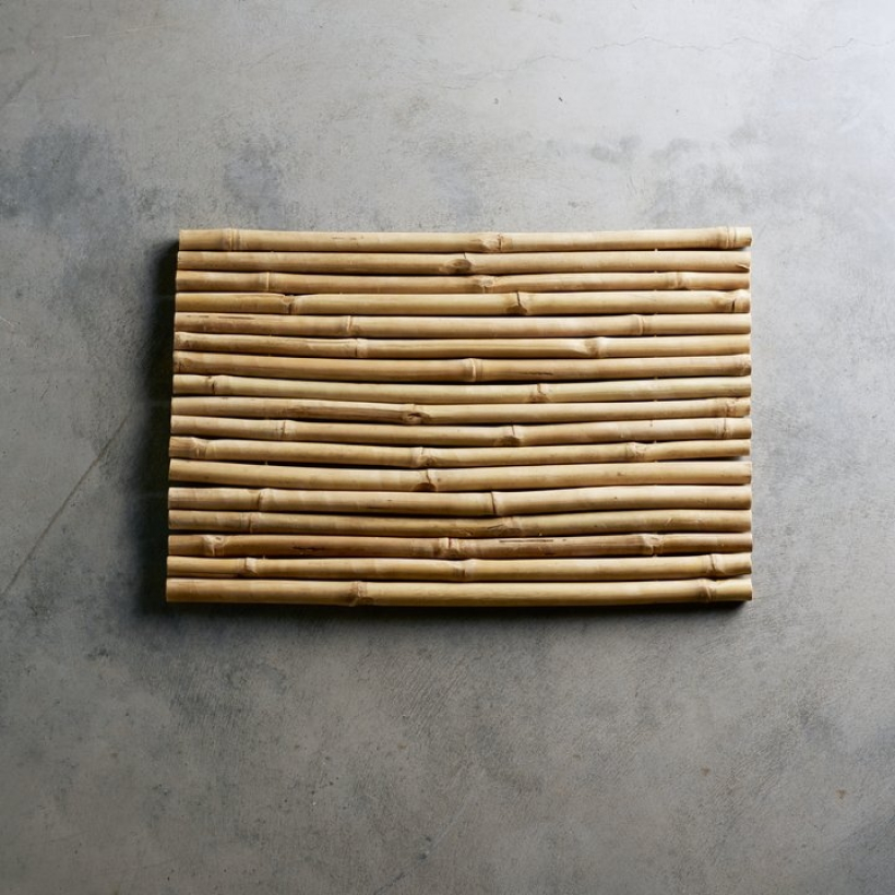 Alfombra bambú rectangular