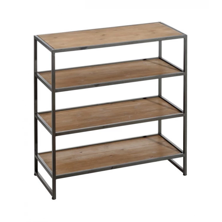 Estanteria madera y metal 1