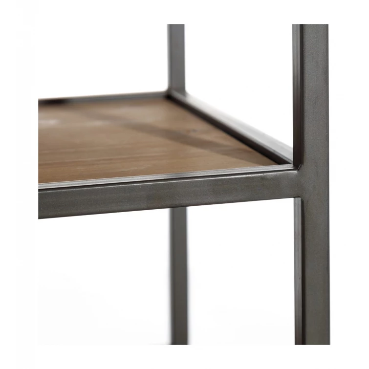 Estanteria madera y metal 4
