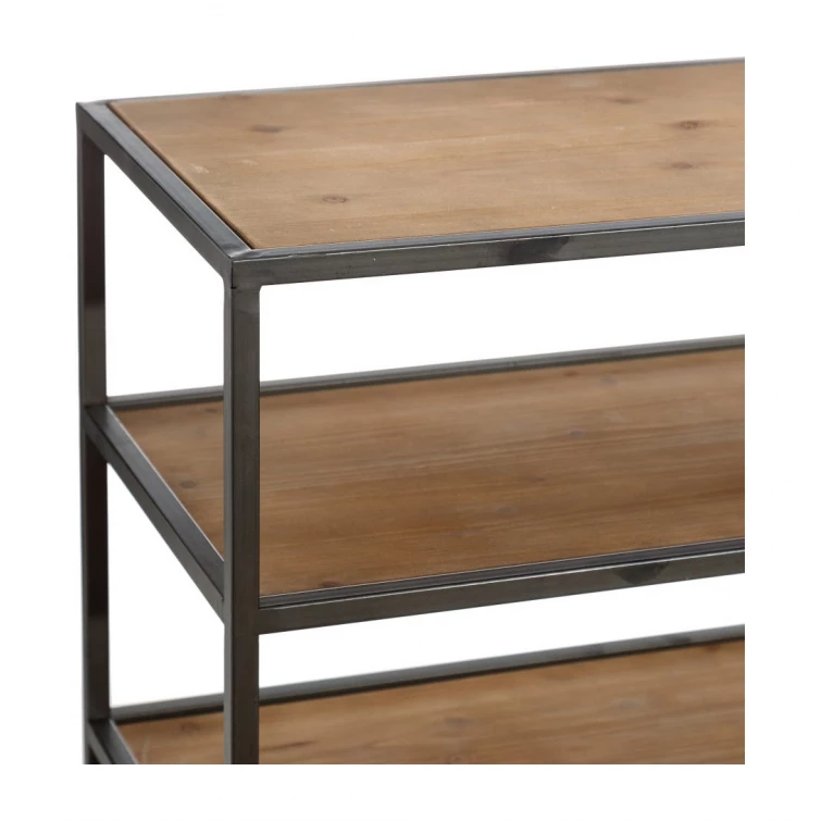 Estanteria madera y metal 5