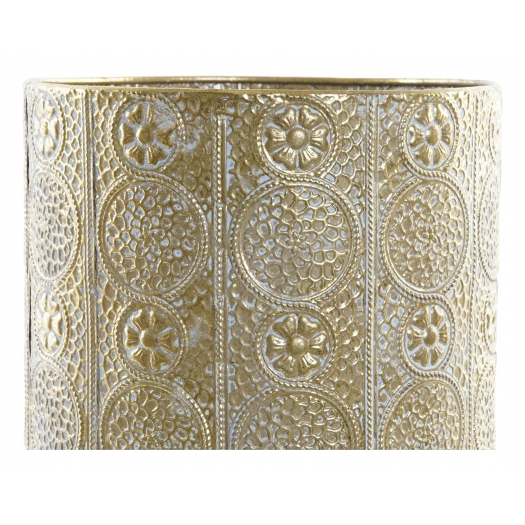 Paraguero metal dorado y blanco 2