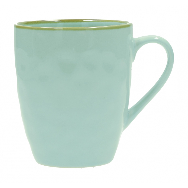 Taza ceramica turquesa