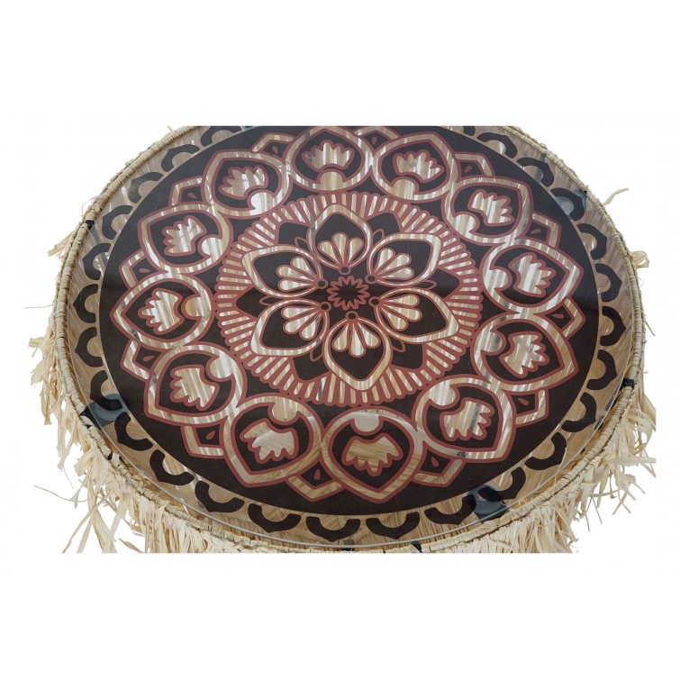 Mesa auxiliar rafia 4