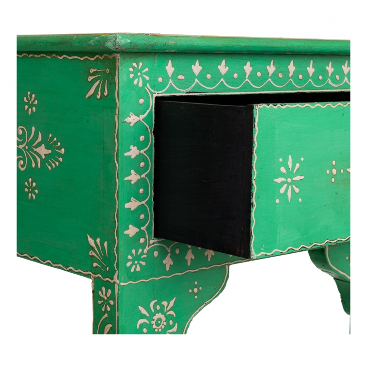 Mesita de noche verde 2