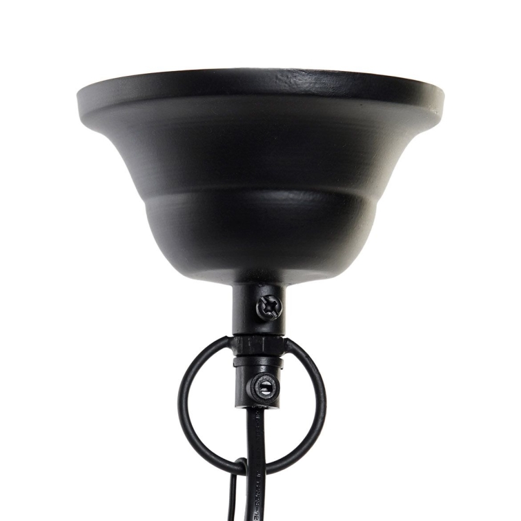 Lampara metal negro 4