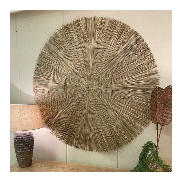 decoracion pared fibra natural