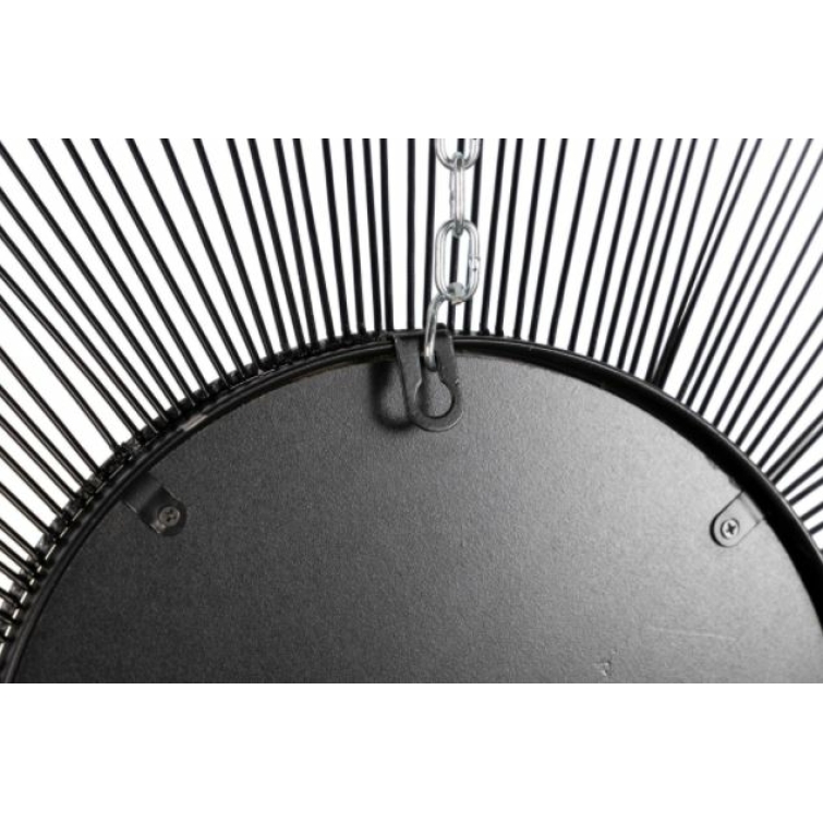 Espejo metal negro grande 5