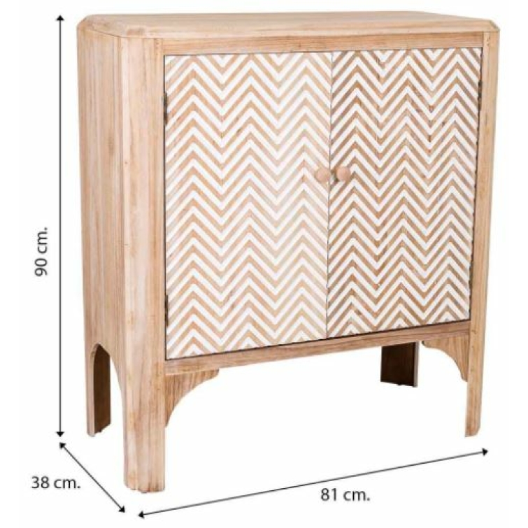 Mueble recibidor madera pequeno 7