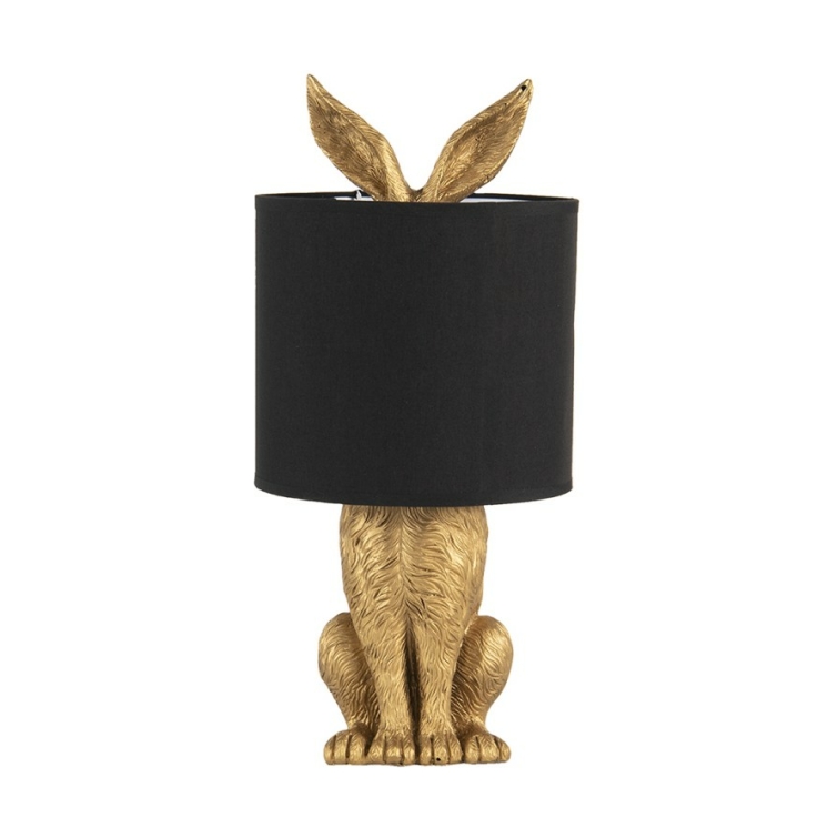 table lamp o 2045 cm e27 max 160w gold black plastic country style country style clayre eef 6lmc0013go