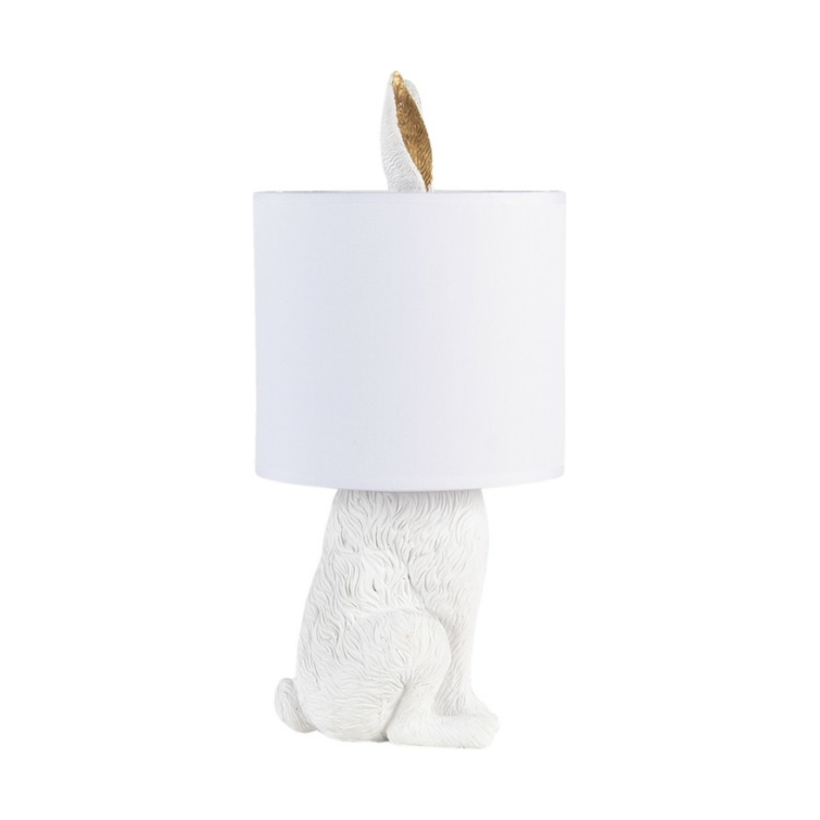 table lamp o 2045 cm e27 max 160w white plastic country style country style clayre eef 6lmc0013w 1