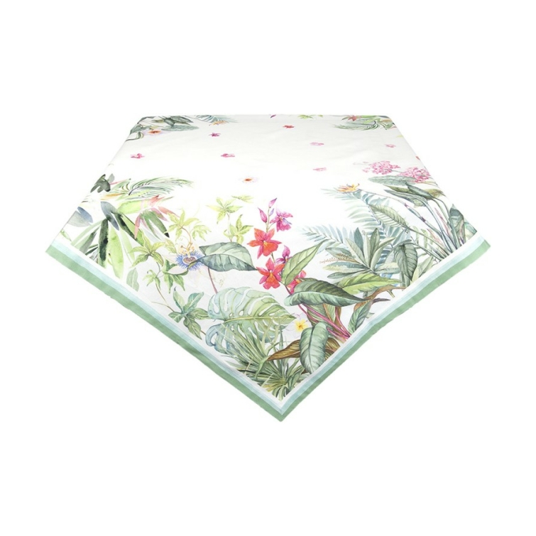 tablecloth 150150 cm multi colored cotton square square clayre eef jub15