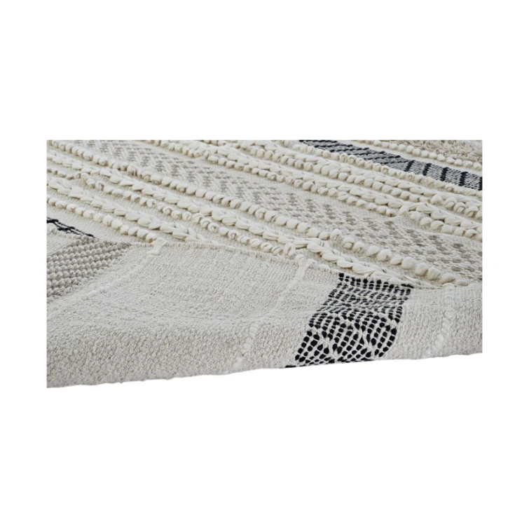 Alfombra trenzada crema 4
