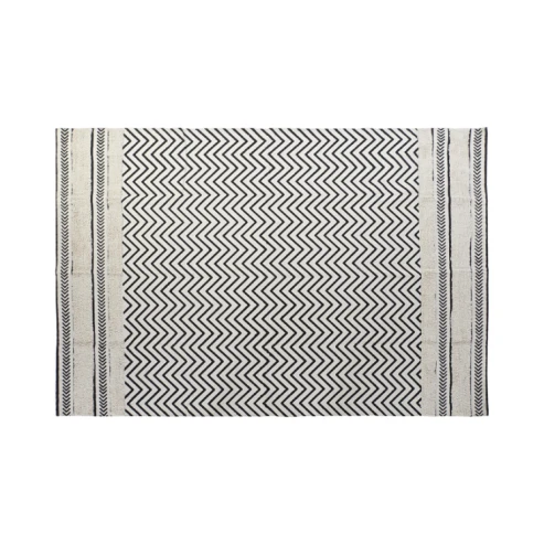 Alfombra zig zag b&n