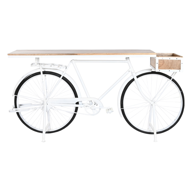 Bicicleta consola blanca