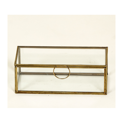 caja cristal oro antic brass