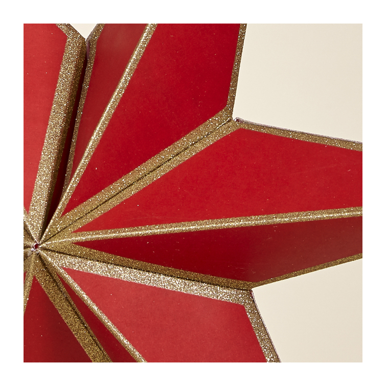 Estrella papel roja 2