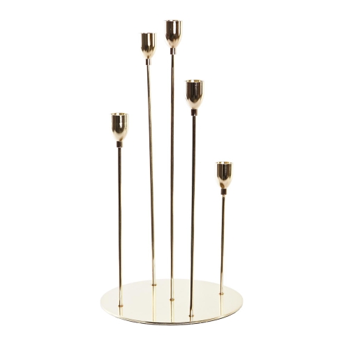 candelabro dorado 5 velas