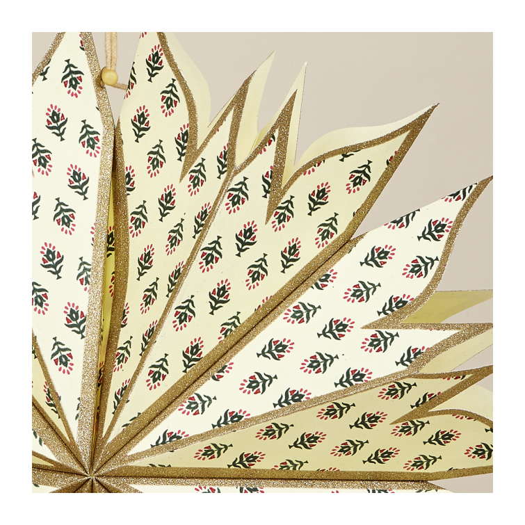 estrella papel estampa dorado 3