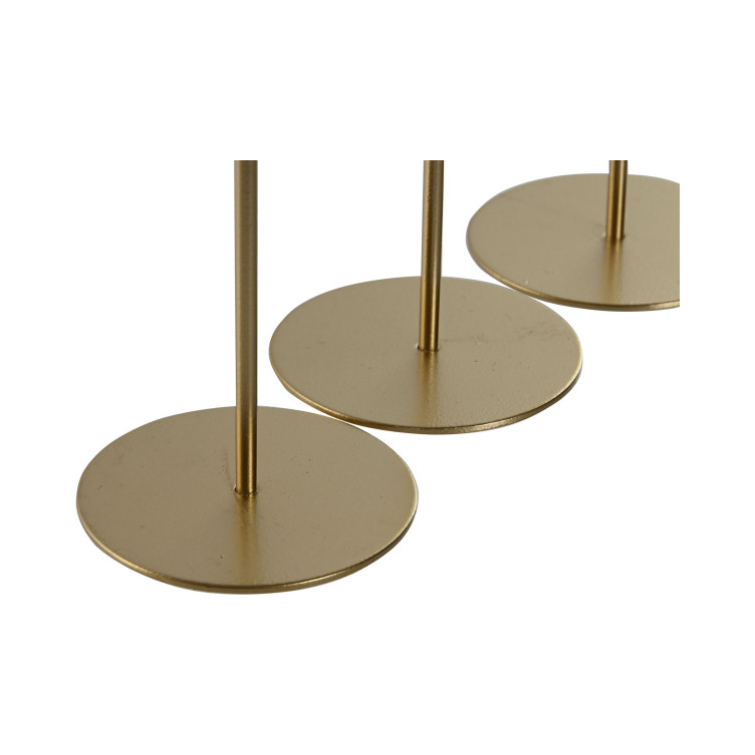 candelabro individual metal oro 3