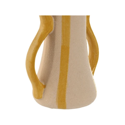 jarron porcelana asa doble amarillo 2