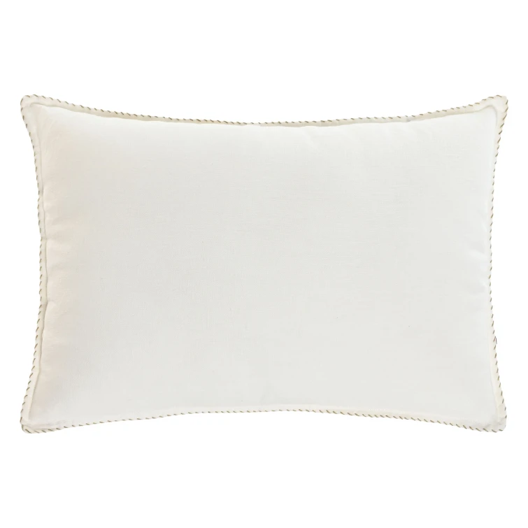 Cojin lino blanco roto 60x40 cm
