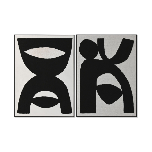 Cuadro Agbar madera 103x143x4 3 cm blanco y negro 1