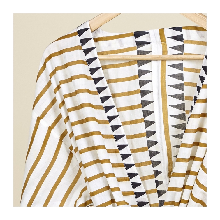 Kimono etnico 120 cm mostaza 3