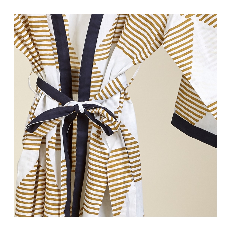 Kimono etnico 120 cm mostaza 4