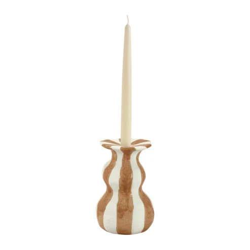 candelabro rayas mostaza 3