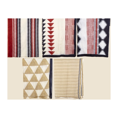 foulard etnico mostaza terracota