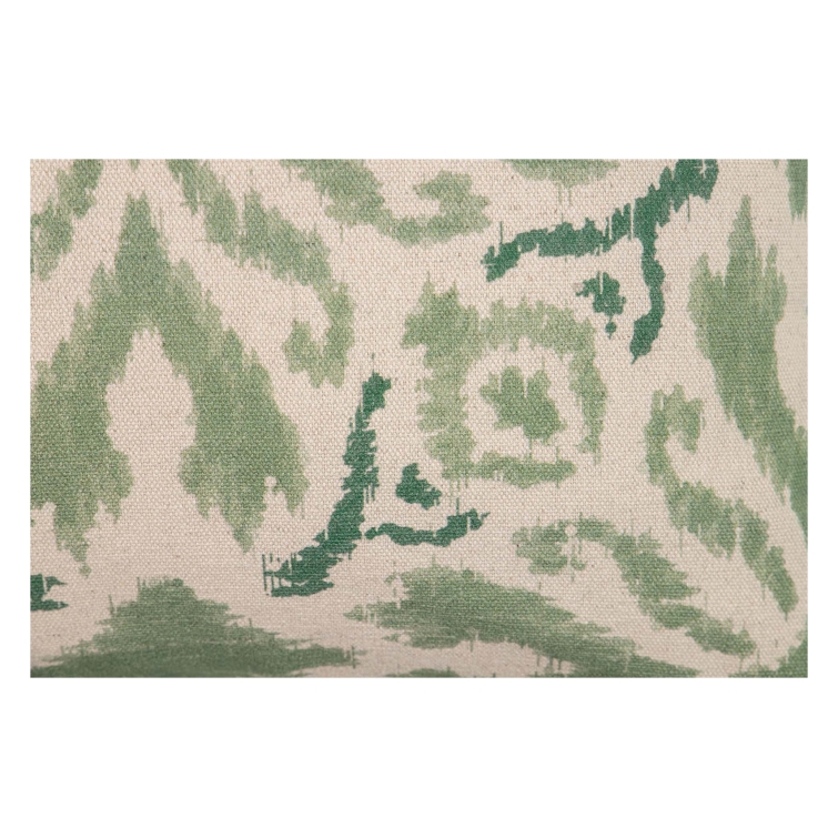 Cojín lino floral verdes 45x45 cm 5