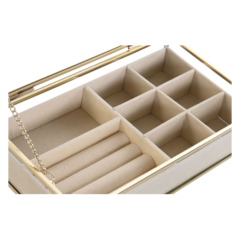 Joyero metal cristal 21x13x5 cm 13