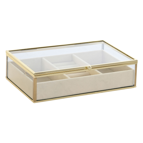 Joyero metal cristal 21x13x5 cm23