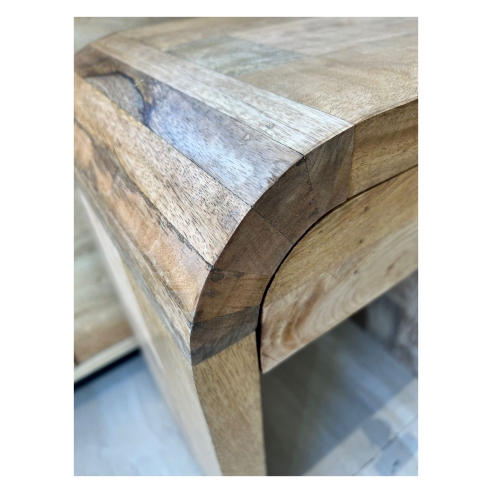 Mesita de noche curva madera 1