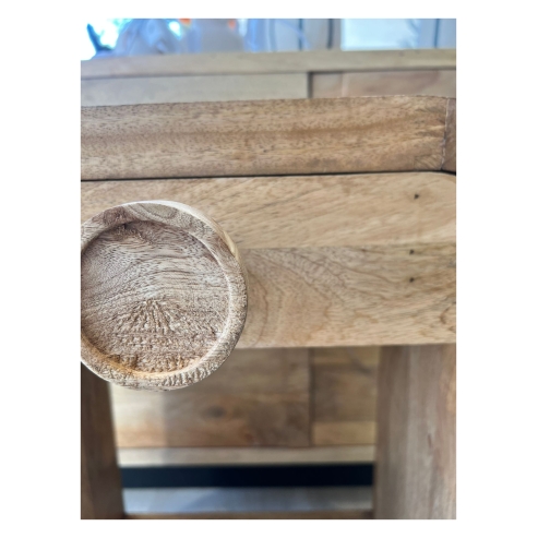 Mesita de noche curva madera 3