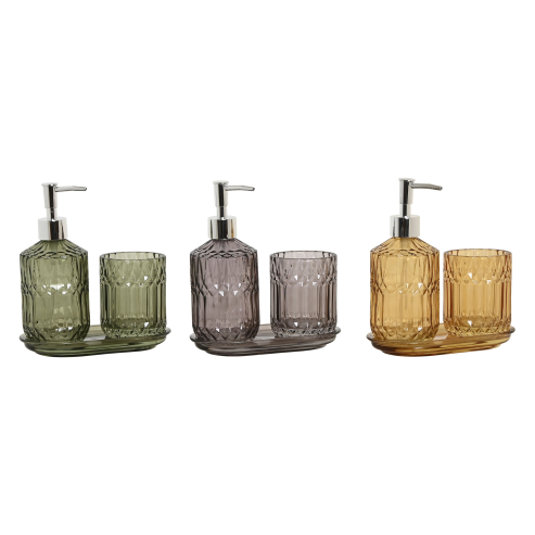 Set 3 baño cristal 18x10 cm 2