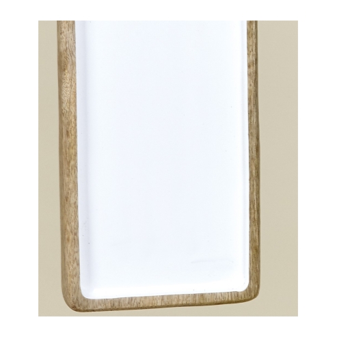 Tabla madera esmaltada blanca 3