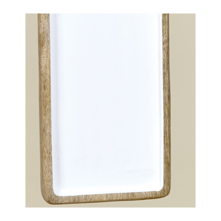 Tabla madera esmaltada blanca 3