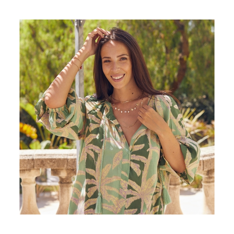 Vestido palmera verde 4