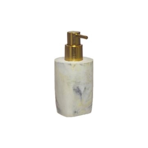 dispensador dorado simil marmol