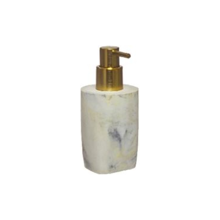 dispensador dorado simil marmol