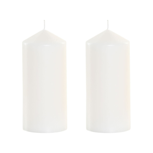 Vela blanca cilindro 1
