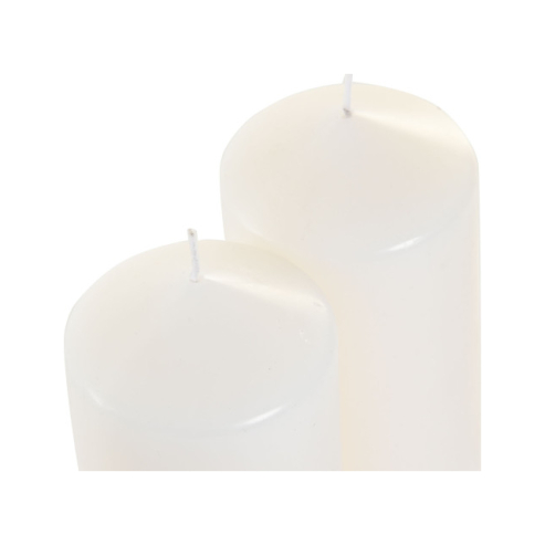 Vela blanca cilindro 4