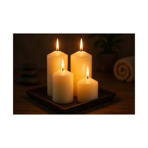 Velas blanca set 4 2