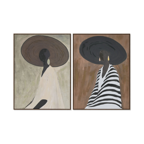 Cuadro chica sombrero 1