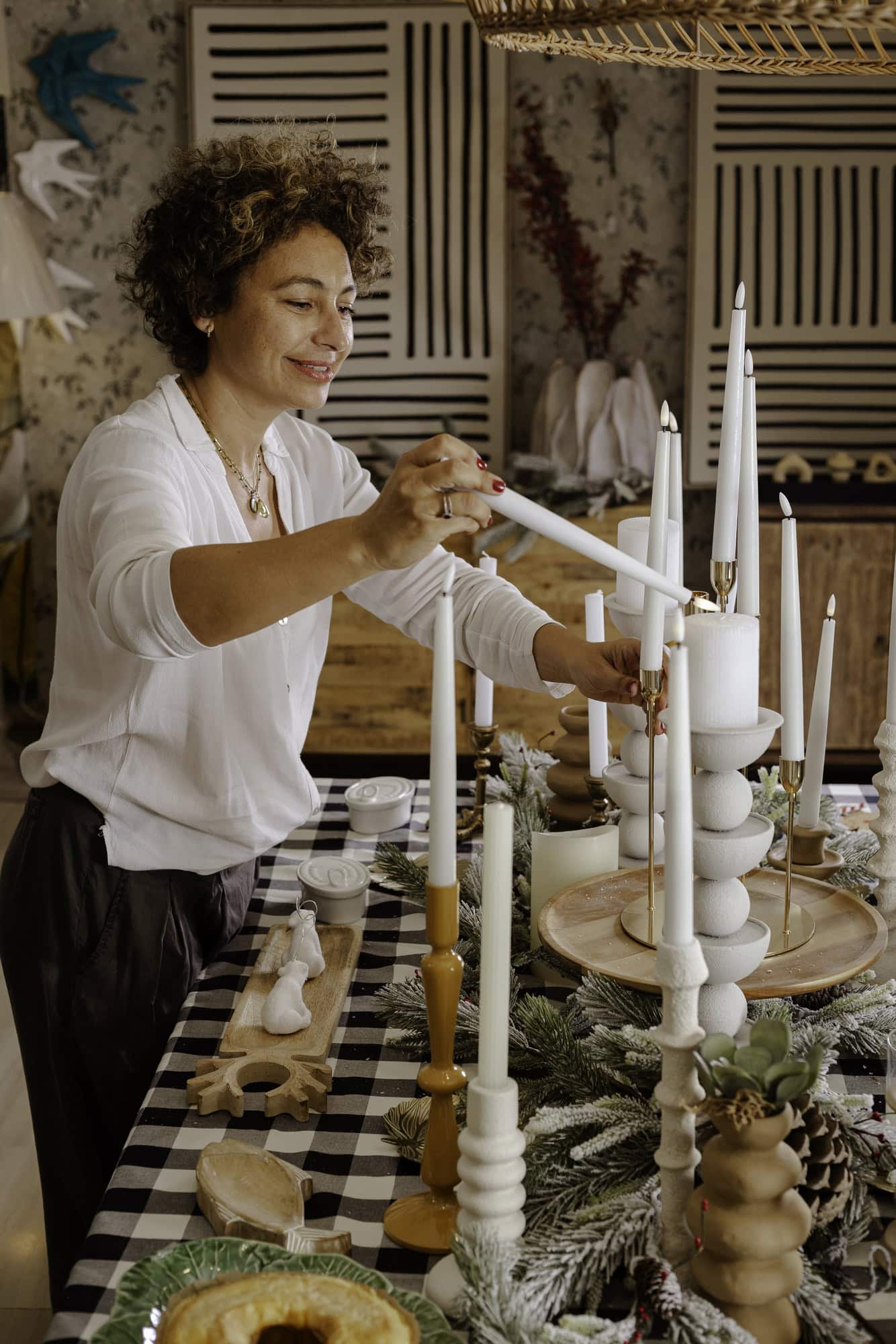 decoracion navidad elegante blanco 4