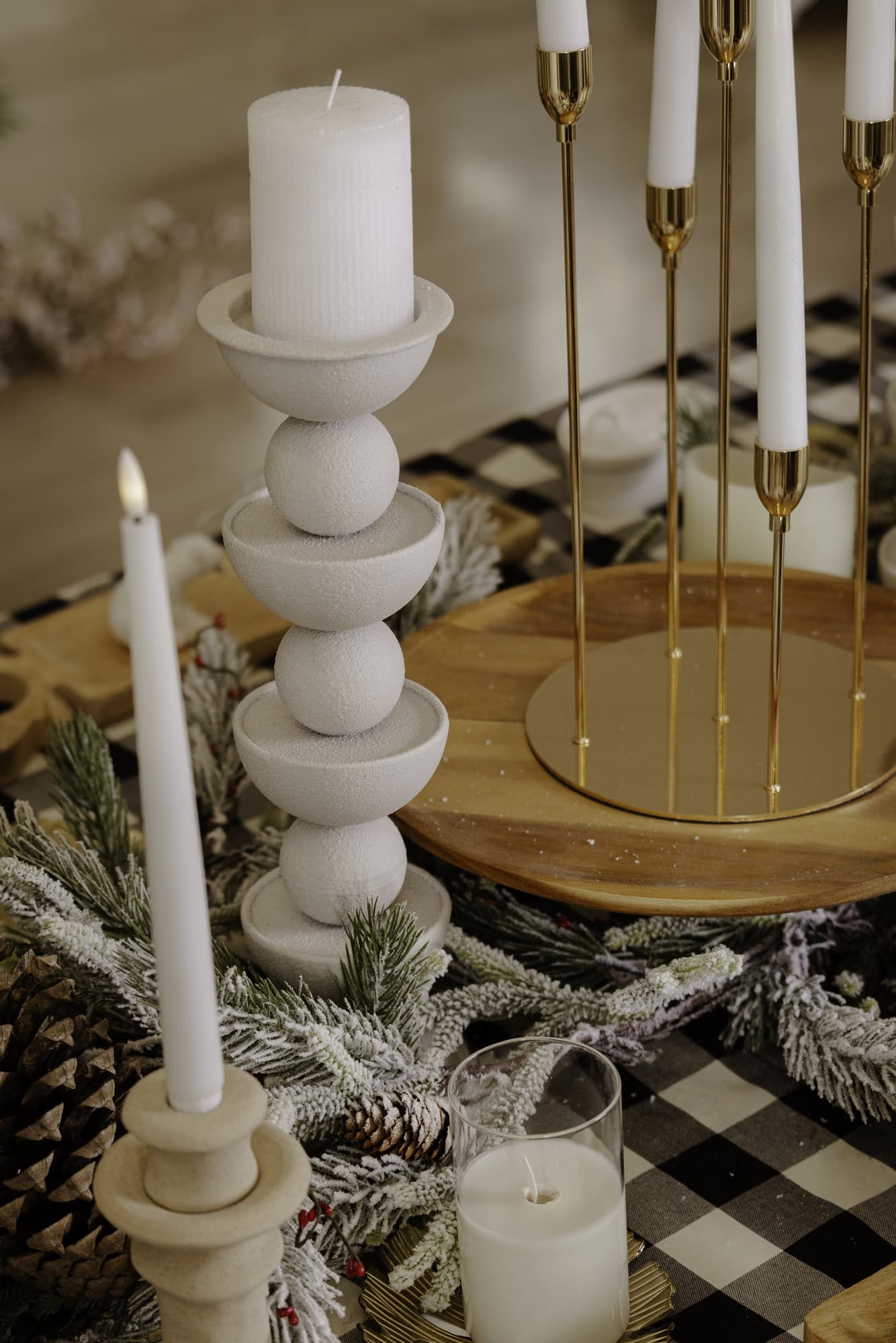 decoracion navidad elegante blanco 8